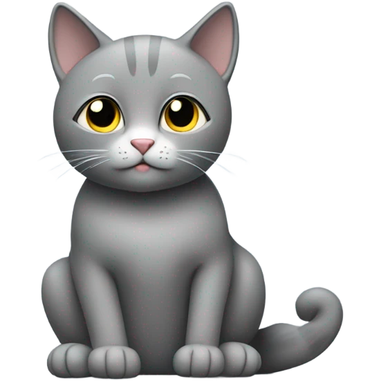  grey cat praying emoji