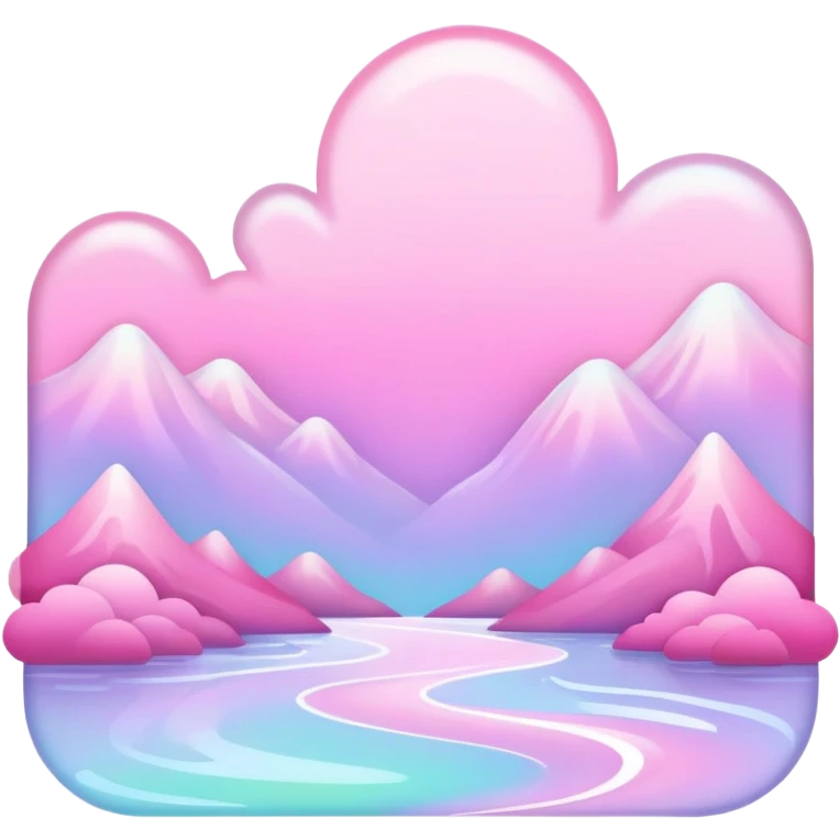  White-pink-Iridescent-aesthetic-scenery-Decoration emoji