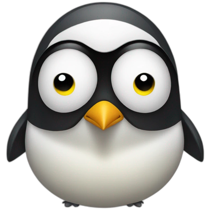 Pingouin jaune emoji