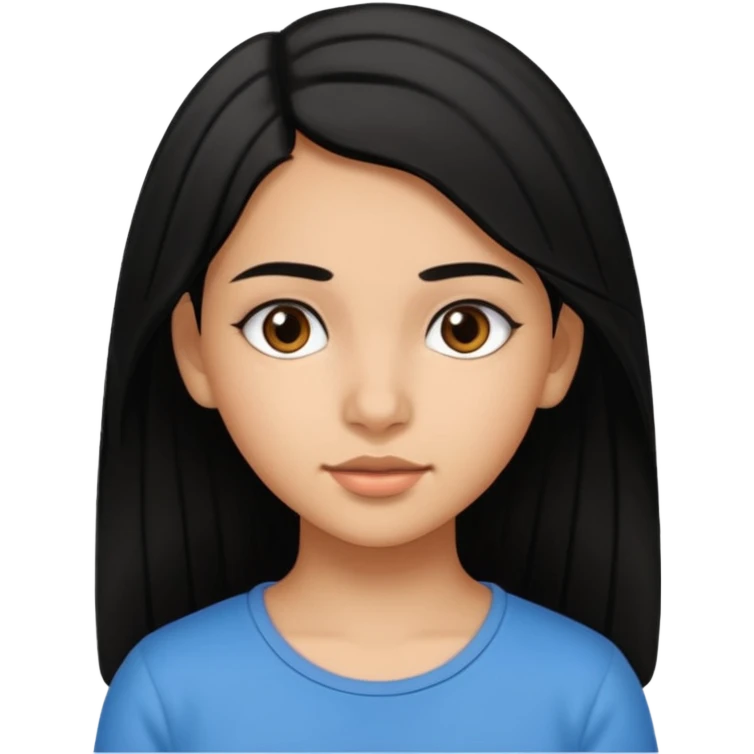 Fait une fille de 15 ans tunisienne avec les cheveux noir lisse emoji