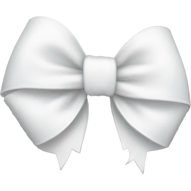 White bow emoji