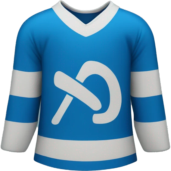 hockey jersey blue S logo emoji