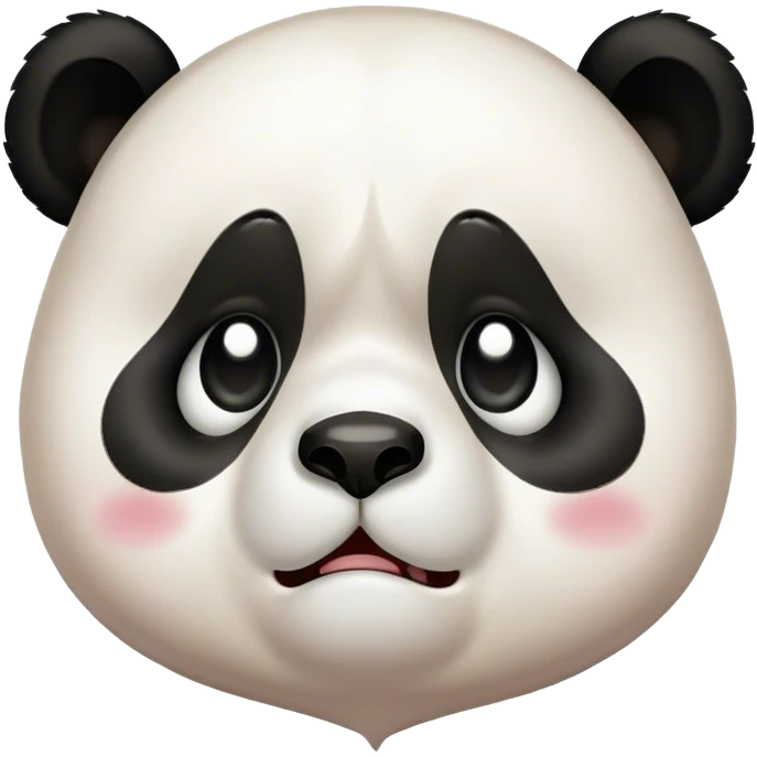 sad panda crying with body emoji