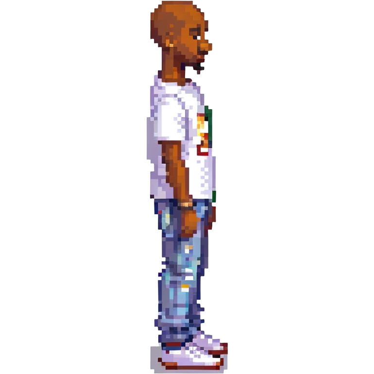 2Pac в полный рост, no background emoji
