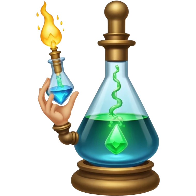 alchemist offering mysterious glowing vial emoji