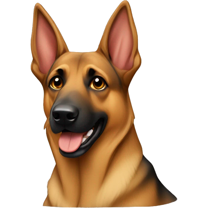  german shepherd doberman mix dog emoji