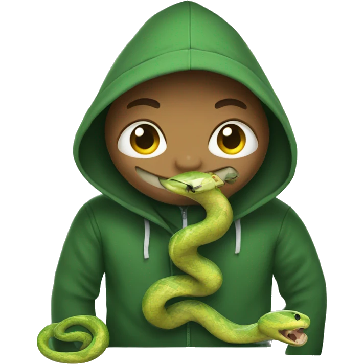 snake with hoodie emoji