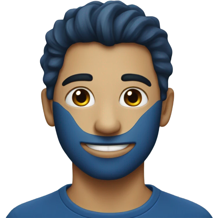 Dark blue heart emoji