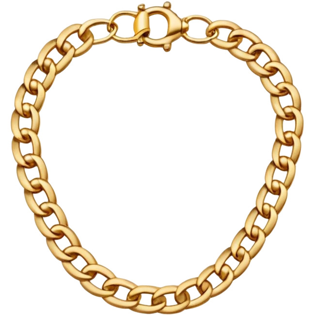 Neck traditional gold chain and gold bangel emoji