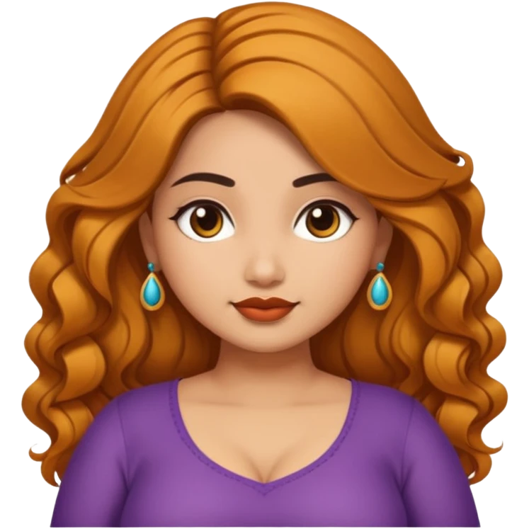 Indian curvy hair 25 years old girl emoji