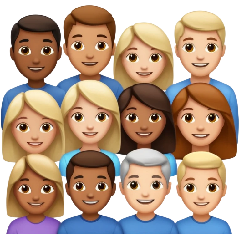 Capital humain groupe de personnes emoji