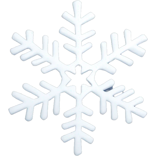 White snowflake  emoji
