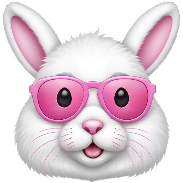 Easter bunny cute with sunglasses emoji