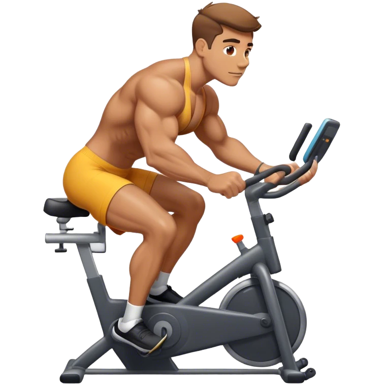 buff guy stationary bike emoji