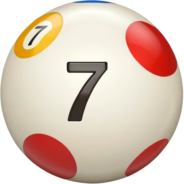 billiard ball 7 numner emoji
