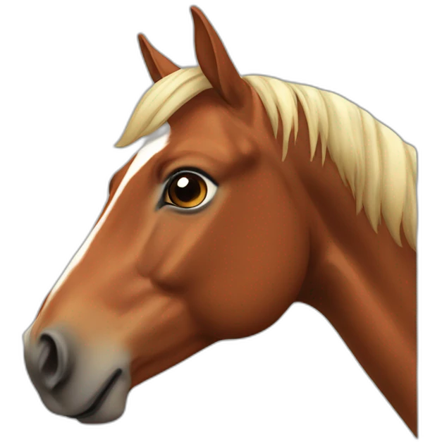 chestnut horse emoji