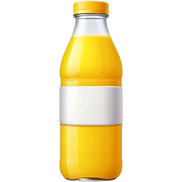 Yellow bottle juice emoji