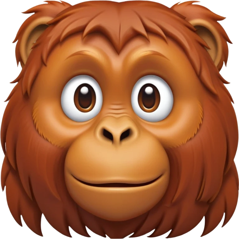 cinematic-cute-orangutan-portrait-emoji,-head-tilted-playfully-and-inquisitively,-with-a-gentle,-expressive-face-accented-by-soft,-flowing-fur-and-round,-sparkling-eyes-brimming-with-warmth,-simplified-yet-irresistibly-adorable-features emoji