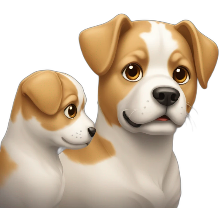 Chat et chien ensemble emoji