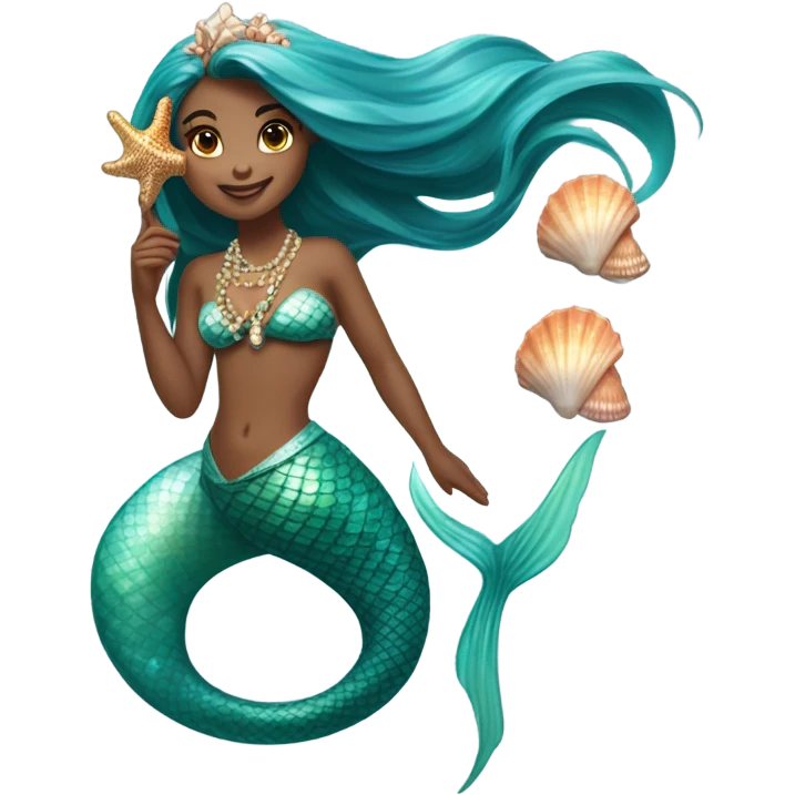 Beautiful mermaid emoji