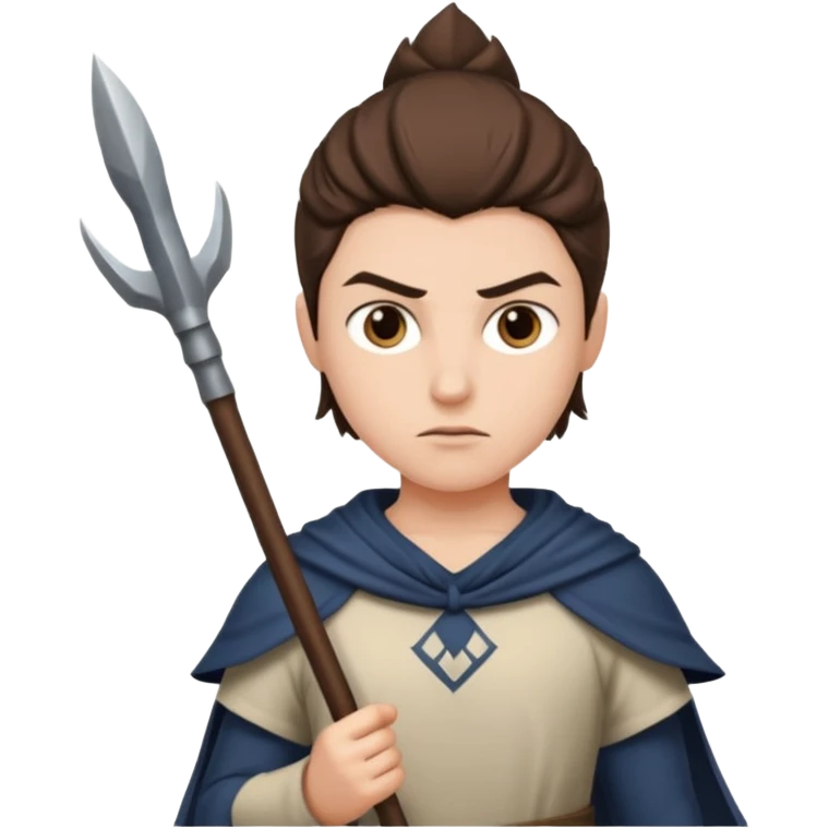 the first human with spears emoji