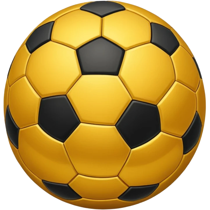 Golden soccer ball emoji