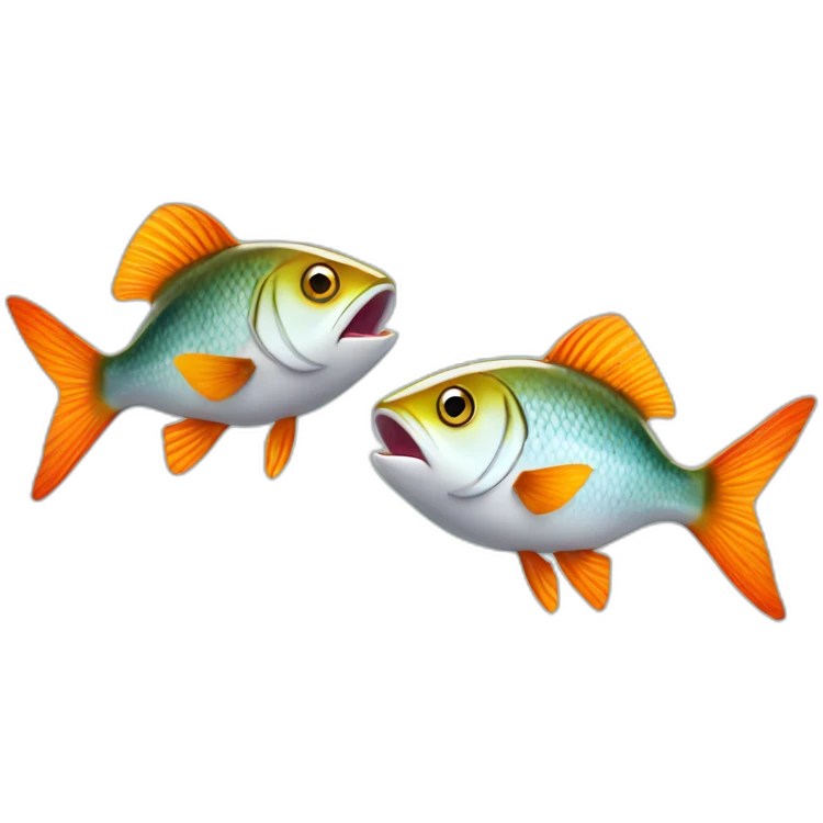 Chat qui mange un poisson  emoji