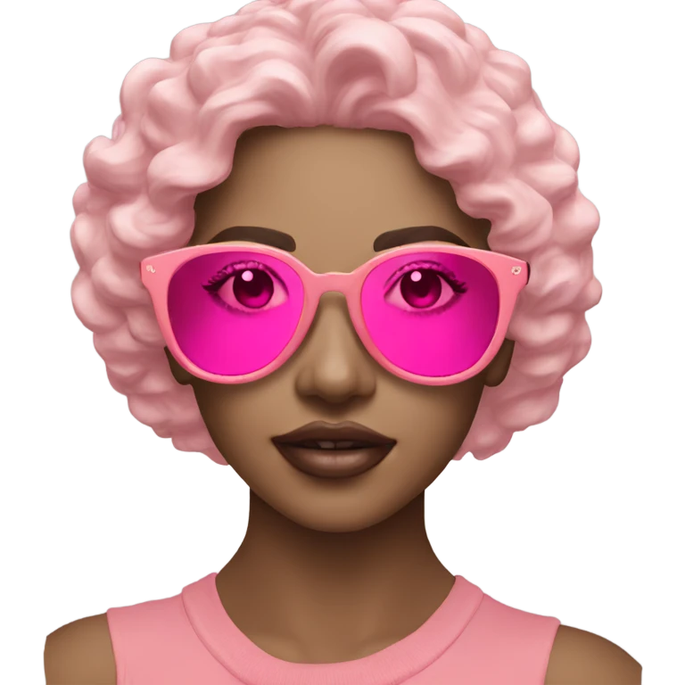 Pink Frame Sunglasses for Women  emoji