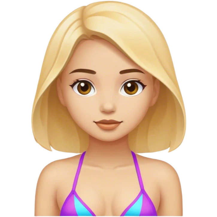 Niña con salida de baño  emoji