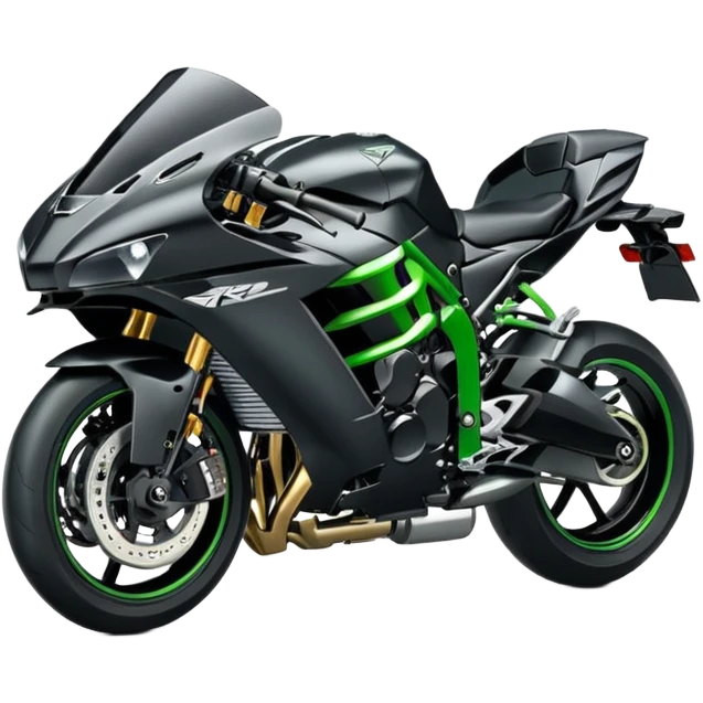 A Kawasaki Ninja H2r  emoji