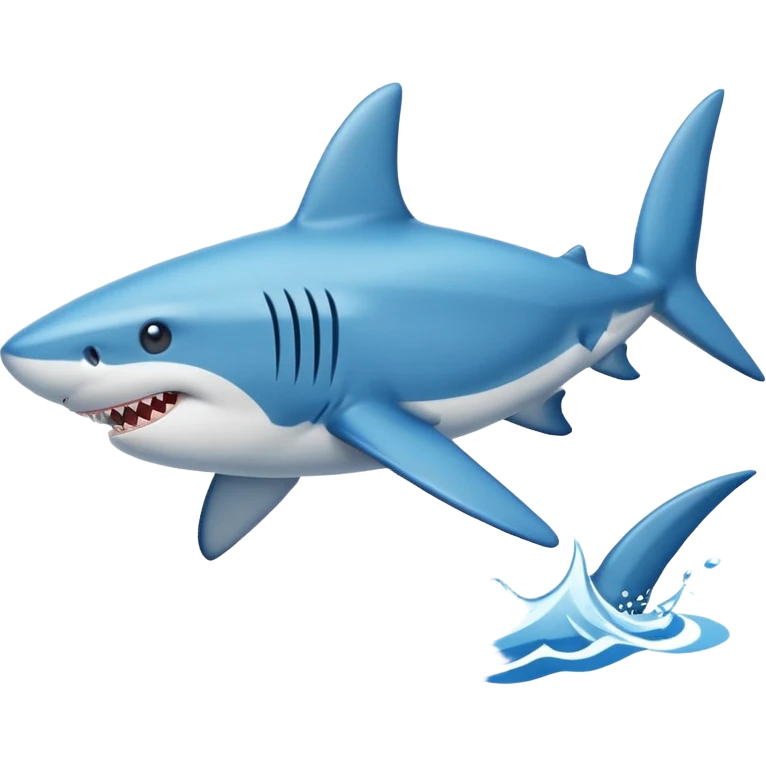 running shoe fitness emoji with shark emoji