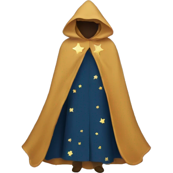 cloak with stars emoji