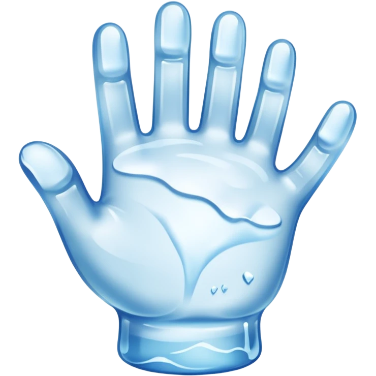 ice hand emoji