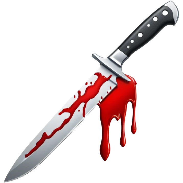 knife with blood dripping from blade emoji