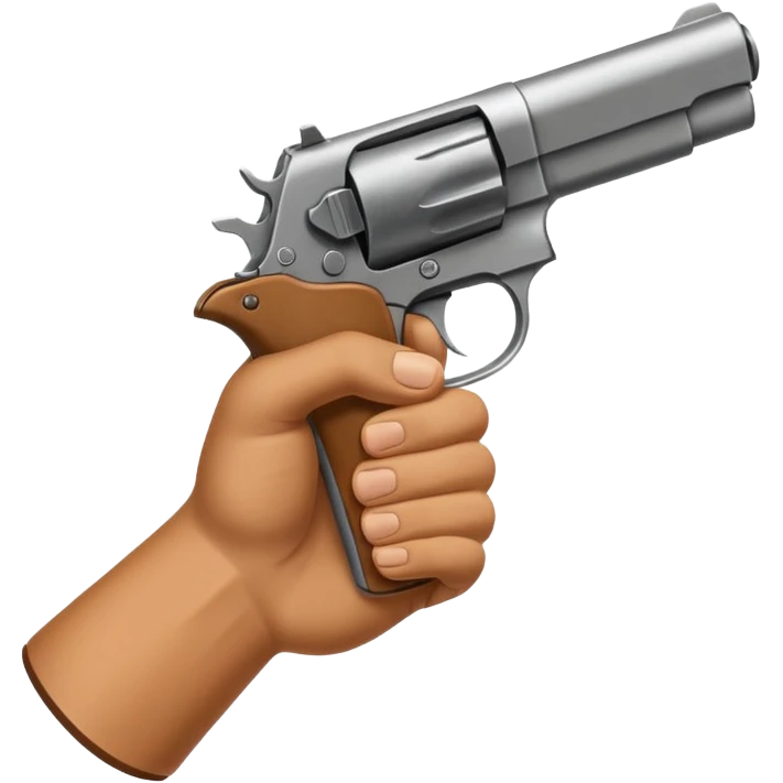 Signe de main en forme de pistolet de face point vers le ciel  emoji