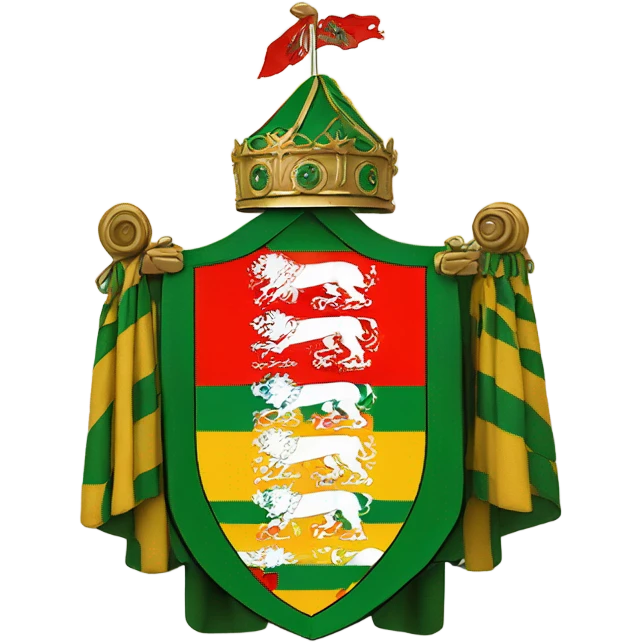 Sachsen Flagge mit sächsischem Wappen emoji