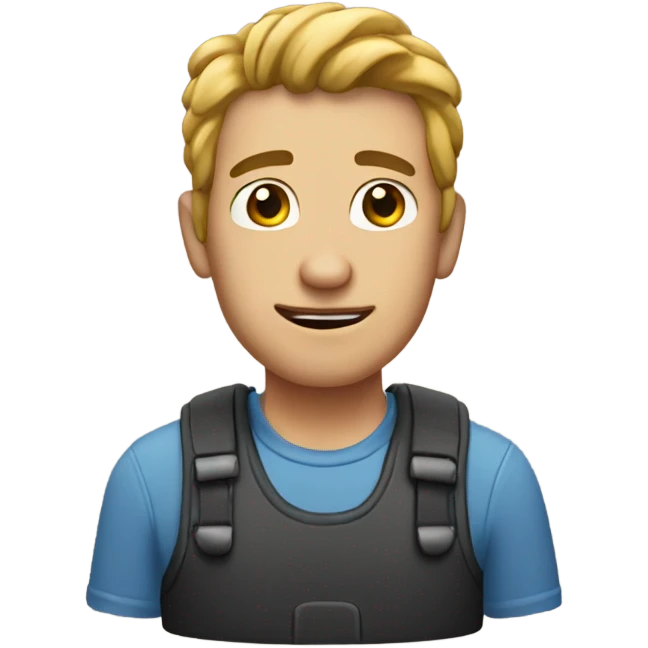 Man with nubby fingers  emoji