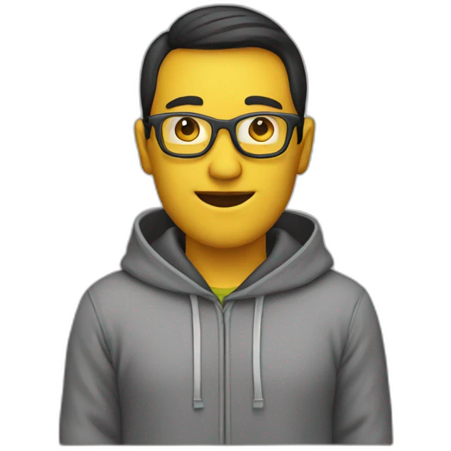 Programmer hoodie emoji