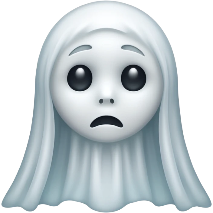 Ghost sad face  emoji