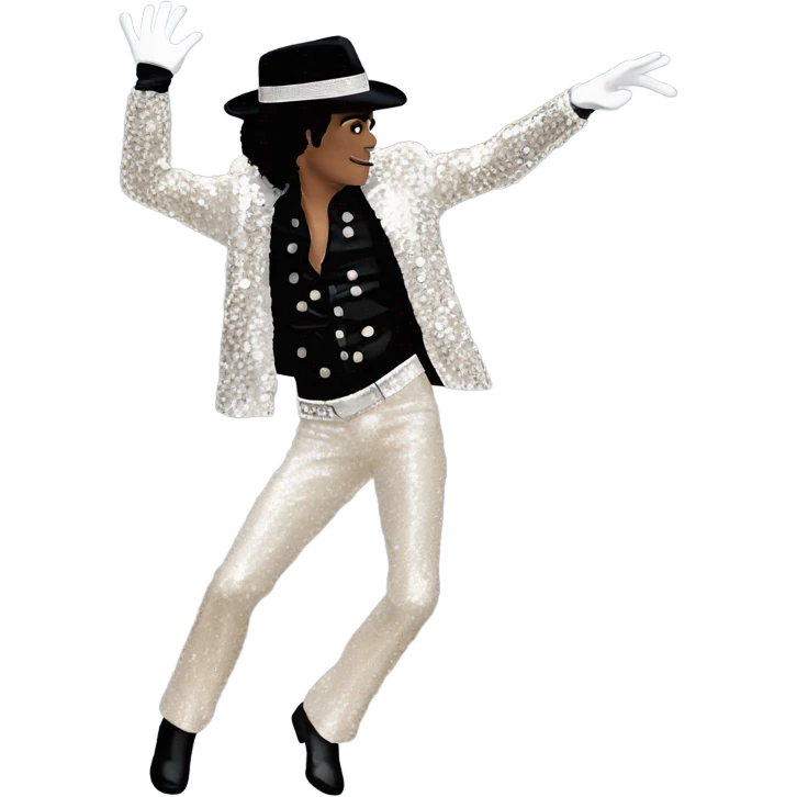 Micheal jackson dancing emoji