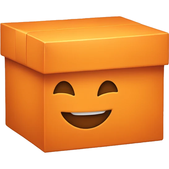 orange box with smile emoji