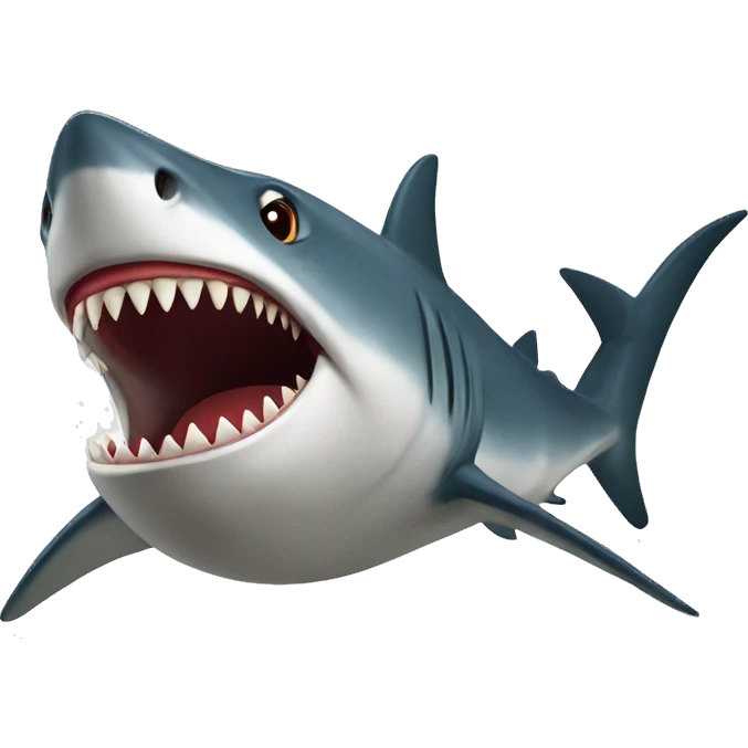 Tiburón con sombreado de copa  emoji