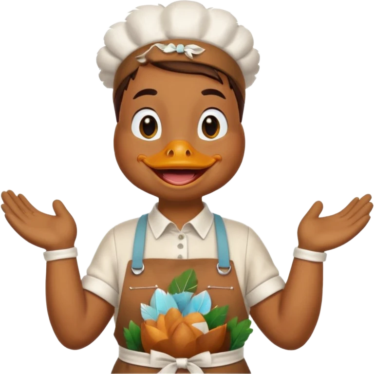 duck wearing apron







 emoji