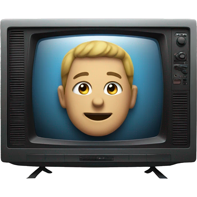 Show the back of a flat screen tv emoji