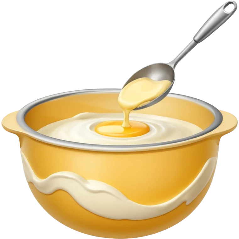 mixing bowl and baking preparation emoji
