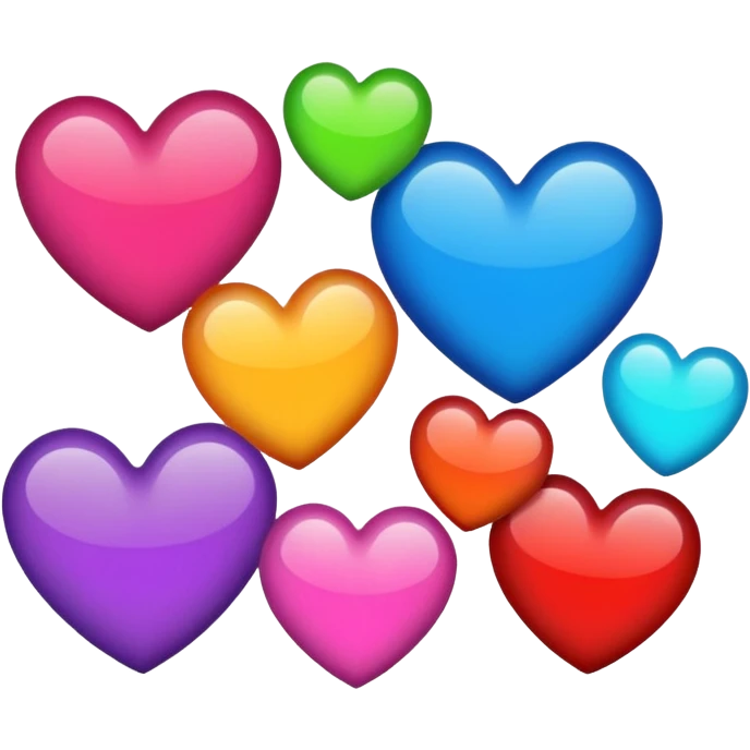 Hearts full of colours  emoji