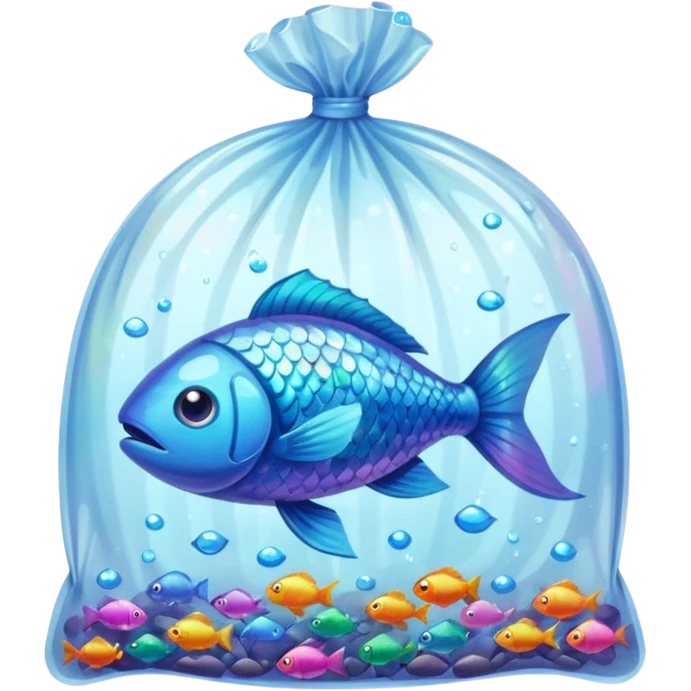Fish in a plastic bag emoji