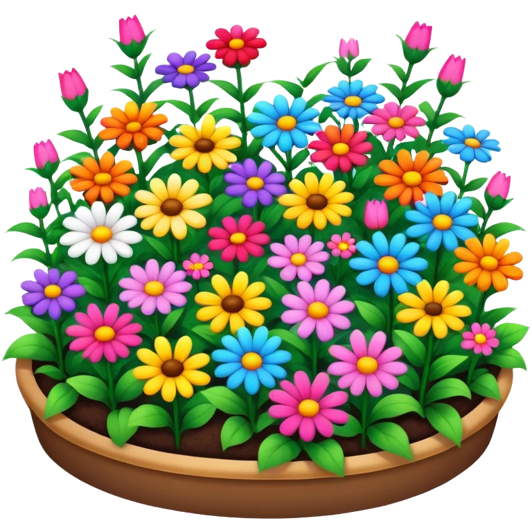 pretty flower bed emoji