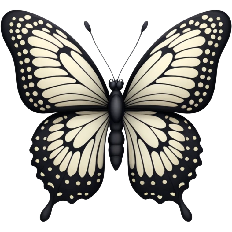 black butterfly emoji