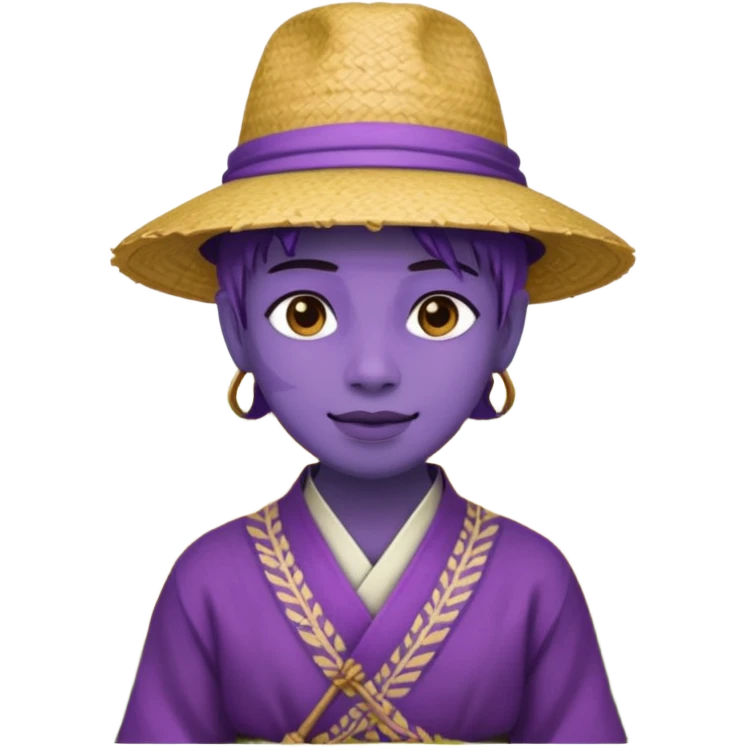 purple guy in rice fields emoji